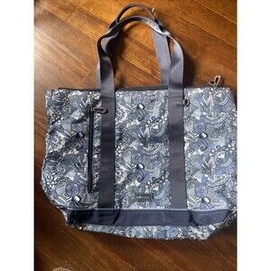 Sakroots Artist Circle Navy Spirit Desert White Blue Floral Tote Bag Purse